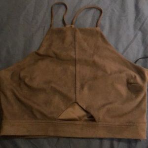 Tan crop top